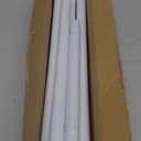Spring Tension Curtain Rod 32-76 inch, Adjustable Expandable Tension Curtain Rod No Drilling, Tension rods for Window Doorway Kitchen Curtain, White