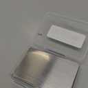 12 Pieces 304 Stainless Steel Metal Business Cards Blank Steel Laser Engraving Stainless Cards for House Office Customer DIY Gift Plate, 86 x 54 mm(0.5 mm)