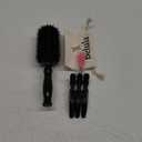 Belula Boar Bristle Round Brush for Blow Drying Set. Round Hair Brush With Large 2.7 Wooden Barrel. Hairbrush Ideal to Add Volume and Body. Free 3 x Hair Clips & Travel Bag.