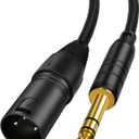 CableCreation 1/4" to XLR 30ft, 6.35mm TRS to XLR Microphone Cord,Balanced Quarter inch TRS Plug to 3-pin X LR, 1/4 Inch X LR Mic Patch Cable