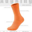 2 x Women's Neon Scrunch Crew Socks 80s 90s Retro 3-Pack Cotton Stacked Boot Calf Cozy Ribbed Slouchy Socks Size 5-10 (1-white/Neon Green/Neon Orange)