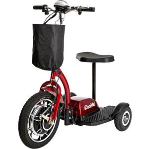 Drive Medical ZOOME3 Recreational Power Mobility Scooter, Red