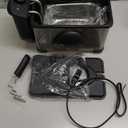 Elite Gourmet EDF2100 Electric Immersion Deep Fryer Removable Basket Adjustable Temperature, Lid with Viewing Window and Odor Free Filter, 2 Quart / 8.2 cup