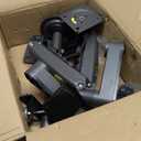 HUANUO Triple Monitor Mount for 17 to 32 inch Screens, Adjustment Triple Monitor Stand with Swivel, Tilt, Rotation, Clamp & Grommet Kit