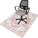 FUANGUI Office Chair Mat for Hardwood/Tile Floor 36"x48", Desk Mat for Rolling Chairs, Computer Gaming Rug, Anti-Slip, Non-Curve Floor Protector for Home Office (7)