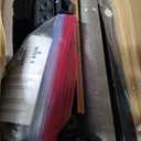 Queen Size Headboard, Upholstered Headboard with Charging Station and LED Light, 2 AC Outlets, 2 USB Ports and 2 Type-C Ports, 2-Tier Open Shelves, with Bed Frame Adapters, Black and Gray