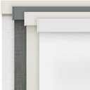 AOSKY Cordless Blackout Roller Shades for Windows, 36"W x 72"H, Linen White | Black Out Free-Stop Shade with Valance, Thermal Insulated & UV Protection Fabric, Pull Down Window blinds for Indoor Bedroom