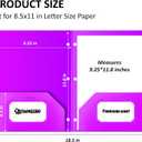 2 x 6 Pack Folders with Pockets 3 Hole Punched, 2 Pocket Folders, 3 Ring Binder