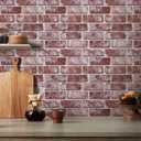 3D Faux Brick Wall Panels Peel and Stick, Designed for Quick DIY, 11.8 x 11.8 inch