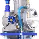 Universal Motorcycle Racing Carburetor PWK 24MM,Fit for 2T 4T Engine Scooter Motorcycle ATV Quad Pit Bike 70cc-100cc PWK Carburetor (Blue,24MM)