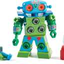 Educational Insights Design & Drill Robot - Construction Toys & Tools for Kids, Robot Toy Building Sets, Kids' Tool Set with Working Screwdriver, Take Apart STEM Set, Gifts for Boys & Girls Ages 3+ (Multi)