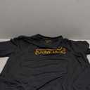 Calvin Klein Men's Standard Light Weight Quick Dry Short Sleeve 40+ UPF Protection Active Top (X-Large, Black Logo)