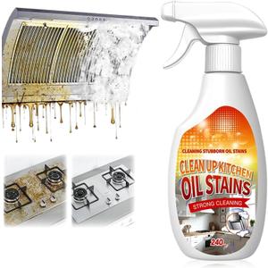 New Upgrade Kitchen Cleaner, Clean Up Kitchen Oil Stains Spray, Multi-purpose Oils Stain Cleaner, Clean Up Kitchens Oil Stains(240ml/8.45oz)