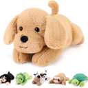 Yellow Lab Weighted Stuffed Animals - 12 Inch 1.0 Pounds Weighted Plushies Labradoodle Stuffed Animal - Small Dog Plush Pillow - Cute Plush Toy Gifts for Kids & Adults (12" 1.0 lbs)