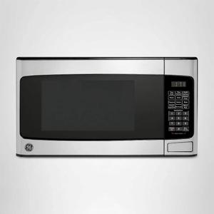 GE Countertop Microwave Oven, Compact 1.1 Cubic Ft., 950-watt Capacity, 6 Auto Cooking Settings, Child-Lock Technology, Kitchen Essentials for The Countertop, Dorm Room or Apartment, Stainless Steel