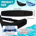 Civaner Flotation Swim Belt Bulk Snorkel Float Belt with Adjustable Straps Water Aerobics Equipment Training Ski Water Fitness Exercises Flotation EVA Foam for Adults Women Men, 26.77 x 0.52 x 1.57"