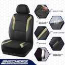 Skechers Memory Foam Car Seat Covers, Air Cool Mesh Thick Seat Covers,Car Seat Covers Front Seats Airbag Compatible, Automotive Comfort Protection for Most Cars,Van,Trucks, SUVs,Beige