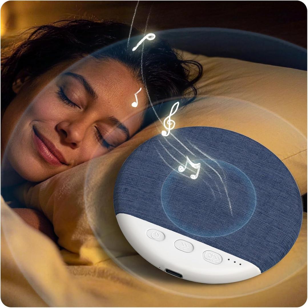 2026 Pillow Speaker,Bluetooth Pillow Speakers for Sleeping,Ultra-Thin Under Pillow Speakers with White Noise Timer,Flat Under Pillow Speaker for Side Sleeper,Wireless Sleep Aid for Adult (Blue)