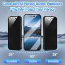 Lamcase for iPhone 16 Pro Case, Compatible with MagSafe, with Privacy Screen Protectors X2, [Magnetic Invisible Stand] [Camera Protection] Shockproof Slim Translucent Matte Phone Case, Black