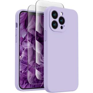 FireNova Designed for iPhone 13 Pro Max Case, Silicone [Camera Protection] Phone Case, Soft Anti-Scratch Microfiber Lining Inside, 6.7 inch, Clove Purple