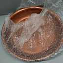 HappyAlley Bird Bath Bowl, Vintage Metal Bird Bath for Outdoor, 12.59'' Dia 2.7" Depth Heavy Duty Birdbath Bowls only, Large Capacity Birds Baths Feeder Bowl for Garden Patio Yard Lawn Decor