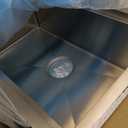 30x19 INCH Handmade 304 Stainless Steel Single Bowl Undermount Kitchen Sink Durable 18 Gauge Stainless Steel Construction