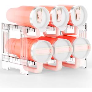 Yieach Large Stanley Cup Holder With Handle Groove, Stackable Tumbler and Water Bottle Organizer for Kitchen Cabinets,2 Tier Water bottle and Cup Storage Organizer for 40 OZ Yeti, Owala, Yeti Storage