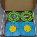 Electric Magnetic Train Toys Set- Flexible Race Track for Kids 3 4 5 6 7 8,stem Gravity Magnetic Roller Car Track for Toddlers,3D Infinity Cube Track Learning Gift Anti-Gravity Design,141 Pcs/2 car