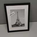 upsimples 8.5 By 11 Picture Frame, Display Pictures 6x8 with Mat or 8.5 x 11 Without, Wall Hanging Photo Frames, Black, 1 Pack