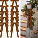 24 Pcs Velvet Bows Christmas Tree Ornaments Vintage Velvet Ribbon Bows for Tree Garland Wreath Indoor Xmas Decorations(9 x 13 InchWidth of 1",Copper)