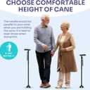 Conkote Walking Cane for Men & Women - Foldable, Adjustable, Collapsible, Free Standing Cane, Pivot Tip, Heavy Duty | Walking Sticks, Folding Canes for Seniors & Adults