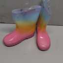 K KomForme Toddler Light Up Rain Boots for Girls Boys Waterproof Rain Boots with Handles Outdoors.11