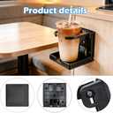2PCS Car Cup Holder, Wall Folding Drink Holder,Suitable for Cars, Boats, RVs, Trucks, etc