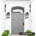 Darkaway Outdoor Porch Lights Wall Mount, Outside Light Fixtures Sconces Wall Lighting with Water Ripple Glass Waterproof Exterior Lights for Patio Yard House Hallway Doorway Garage, 11.81"