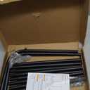 JIUYOTREE Metal Clothing Rack, 43.3 Inches Garment Rack with Bottom Shelf for Hanging Clothes, Coats, Skirts, Shirts, Sweaters, Black (43.3"W x 15.75"D x 61"H without wheels)