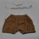 Booulfi Baby Boy Toddler Summer Clothes Wedding Birthday Outfits Suit for Boys T-Shirt and Shorts Set (3-6 Months, #223-brown)