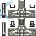 UPGRADED WPW10546503 W10546503 Dishwasher Top Rack Adjuster Parts with W10195840 & W10195839 & W10250160 Upper Parts Replacement for KitchenAid Kenmore Maytag Whirlpool Dishwasher Parts (8 Packs)