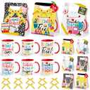 LemonRoad 6 Sets Teacher Appreciation Gifts Bulk 12 oz Teacher Appreciation Coffee Mugs with Mug Holders Thank You Coffee Cup with Gift Boxes Ribbon for School Graduation Staff Coworkers Team Gifts