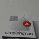 simplehuman Code A 90 Count, Dispenser Pack Custom Fit Liners, Drawstring Trash Bags, 4.5 Liter / 1.2 Gallon, White