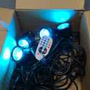 Halloween Decoration Outdoor: Spotlight RGBW with Remote Control 16 Color Changing LED Landscape Lighting Plug in 120V Waterproof Outdoor Spot Light for Yard Garden Patio Lawn Christmas Décor, 4 Pack