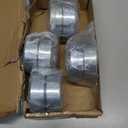 Luyostik 8pcs 1-1/ 2" bore Shaft Collar, 1-1/ 2" bore Solid Steel Style zinc Plated Set Screw Shaft Collars, 2-1/ 4" OD, 3/ 4" Width, for Wheel Barrow Axle, Gearbox Assemblies, Machine Tools, Industry