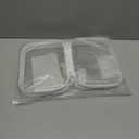 3-Pack Medium Clear Hard Shell Zipper Pouches, Clear Zipper Bags, Hard Case Pouches for Purse & Diaper Bag Organizer,and Travel Essentials (3M