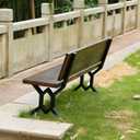 16 Inch Metal Bench Legs,Backrest Bracket Set of 2, 16" x 17.7"