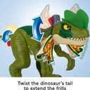Fisher-Price Imaginext Jurassic World Dinosaur Toy Thrash Attack Dilophosaurus 16+ Inch with Lights & Sounds for Pretend Play Kids Ages 3+ Years