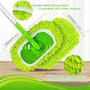 JEHONN Reusable Microfiber Mop Pads Compatible with Swiffer Sweeper, 4 Pack Dry Sweeping Cloths Cover, Washable Wet Refills for Hardwood Tile Floor Cleaning (Only Replacement Accessories)