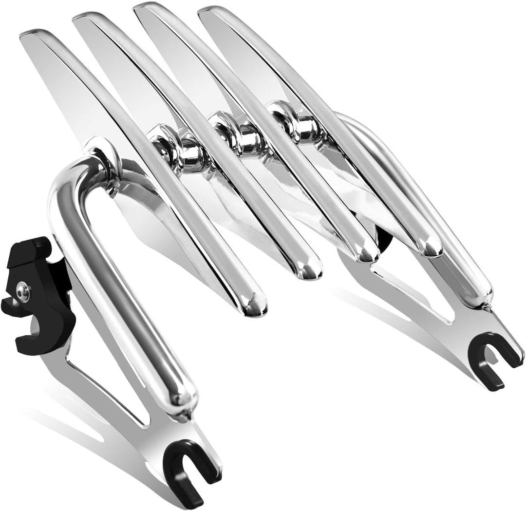 Adjustable Detachable Motorcycles Luggage Rack Fits for Harley Road King Electra Glide Street Road Glide 2009-2026 (Style C Chrome)