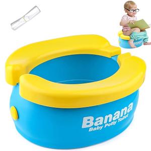 Magicwand® Portable,2 Min. Fold Cute Banana Travel Toilet Training Seat for Toddlers
