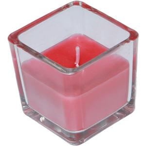 Pink Candle In Glass Container 2.5 oz