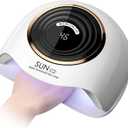 UV Light for Gel Nails, 248W Professional UV LED Nail Dryer with 63 Beads, Fast Curing Gel Polish Lamp Auto Sensor 4 Timer Setting, Nail Art Drying Tools for Home Salon Manicure (Model C2)