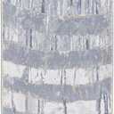 KAS Rugs Roxy Grey/Gold Palette Abstract Plush Area Rug, 2' x 7' Runner